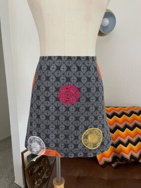 Kaelin Preppy Printed Mini Skirt